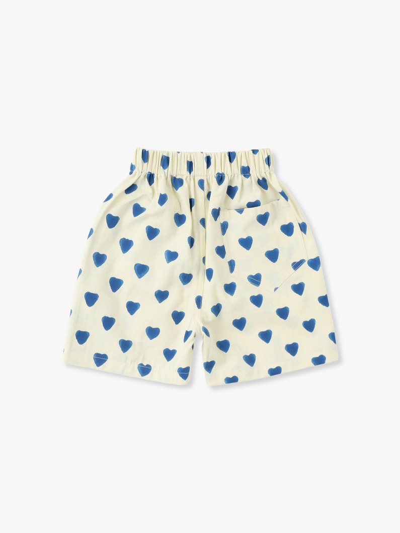 Heart Print Shorts (kids) 詳細画像 blue 2