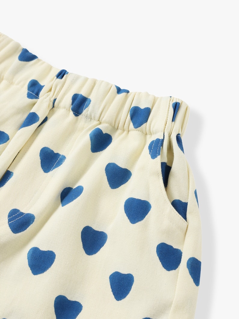 Heart Print Shorts (kids) 詳細画像 blue 3