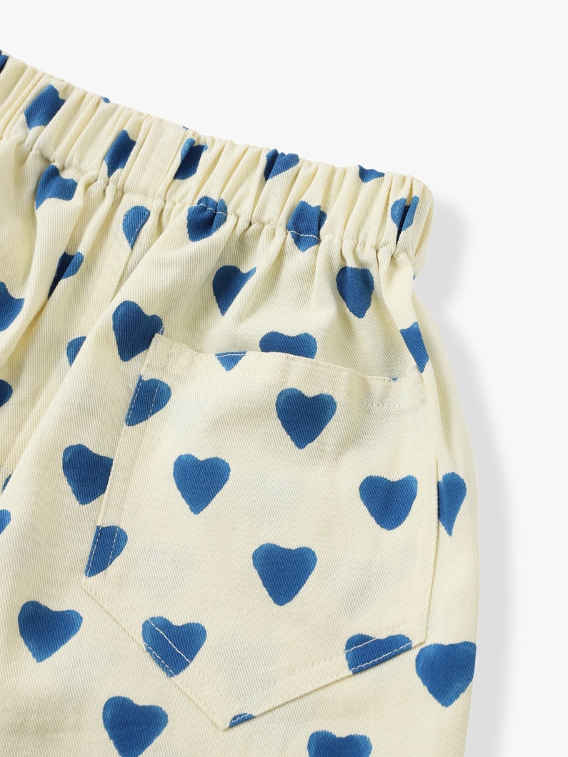 Heart Print Shorts (kids) 詳細画像 blue 4