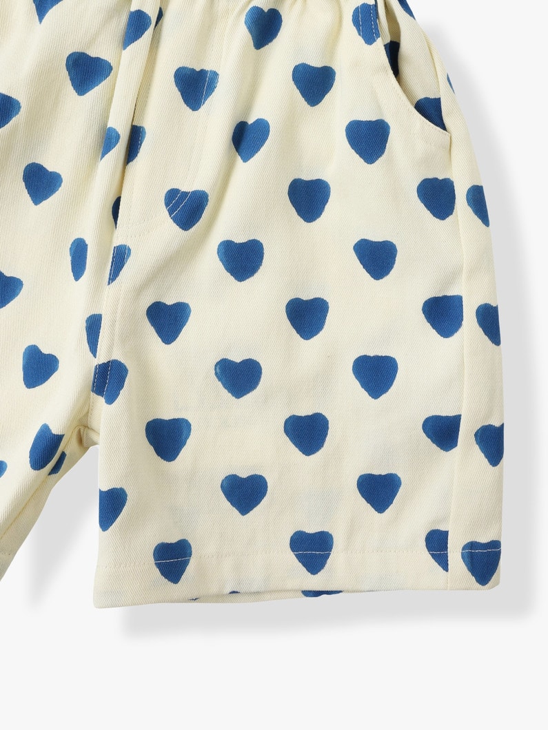 Heart Print Shorts (kids) 詳細画像 blue 5