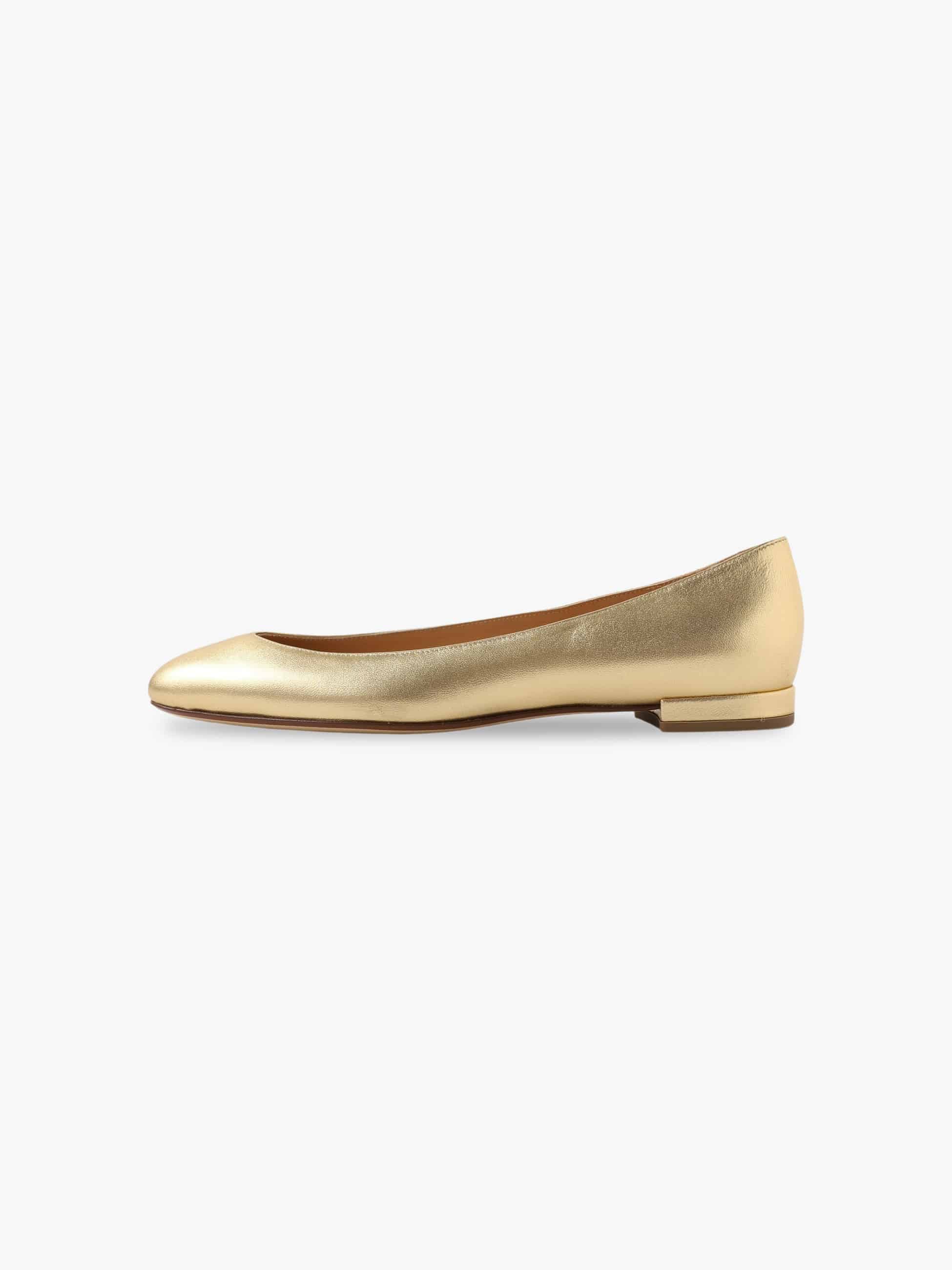 Nappa Laminated Leather Round Toe Flat Shoes｜Francesco Russo