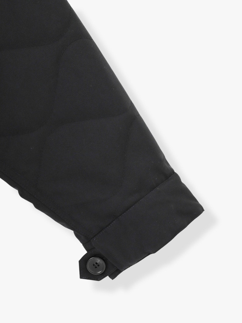 Recycle Shell Taffeta Quilting Mods Coat (black) 詳細画像 black 10