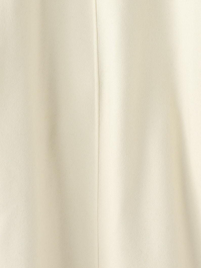 Melton Rib Knit Sleeve Coat (ivory/navy) 詳細画像 ivory 5