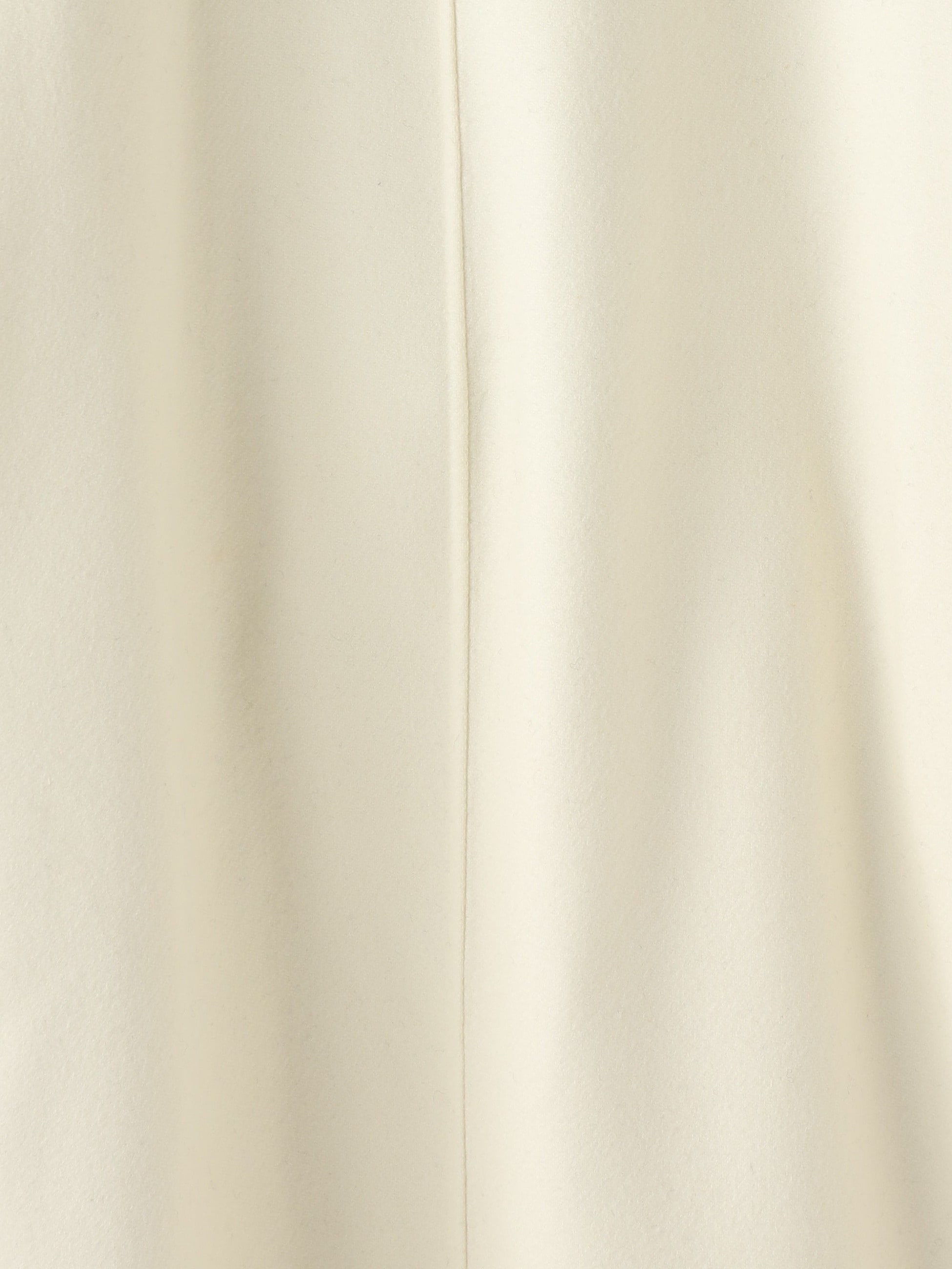 Melton Rib Knit Sleeve Coat (ivory/navy)｜mtmodelist(エムティー