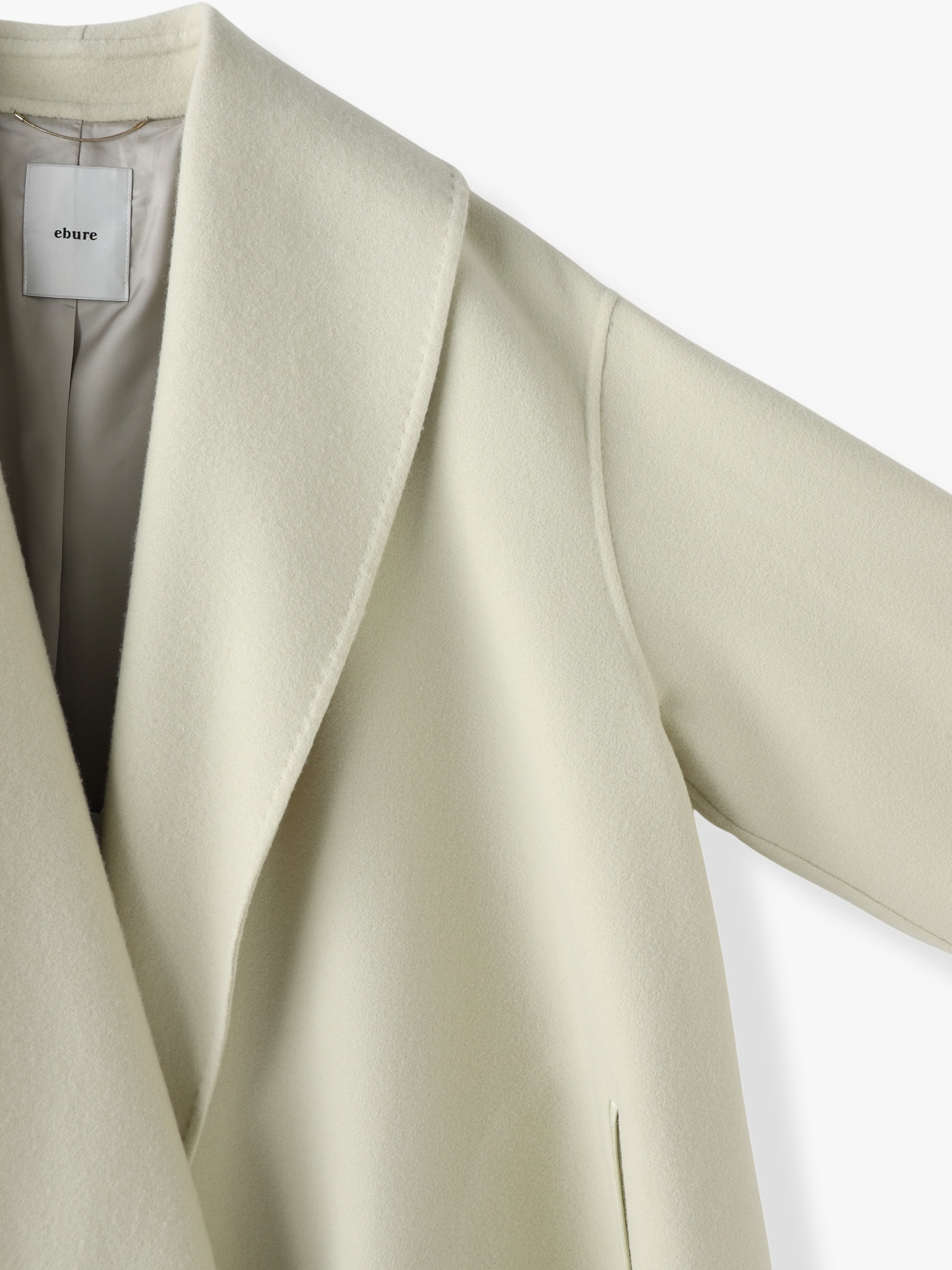 Reversible Sewing Melton Shawl Collar Coat｜ebure(エブール)｜Ron