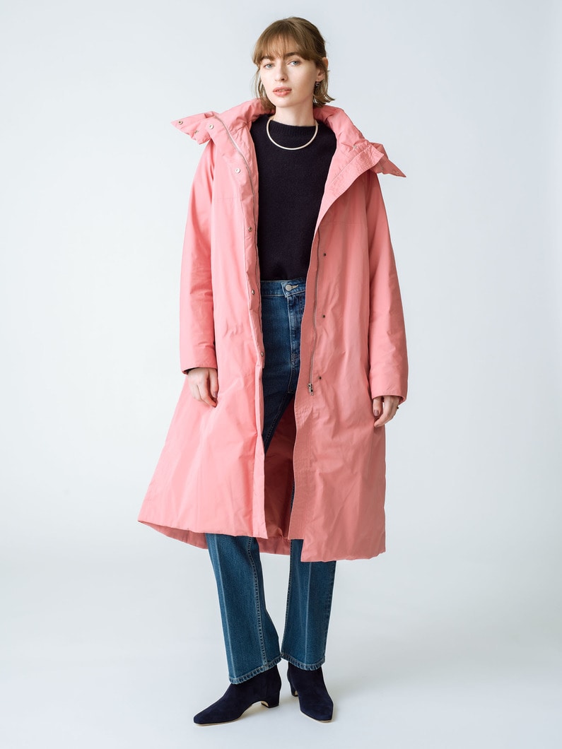 Forme Down Hooded Long Coat 詳細画像 pink 1