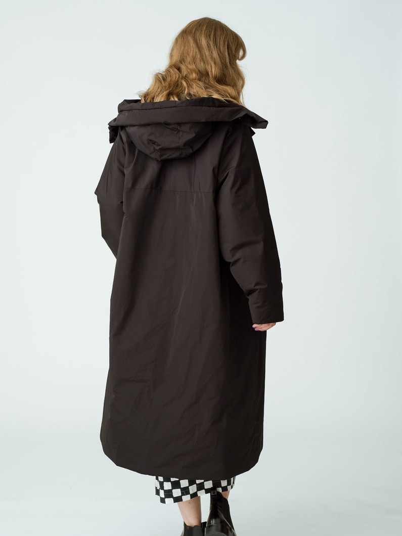 Forme Down Hooded Long Coat 詳細画像 black 3