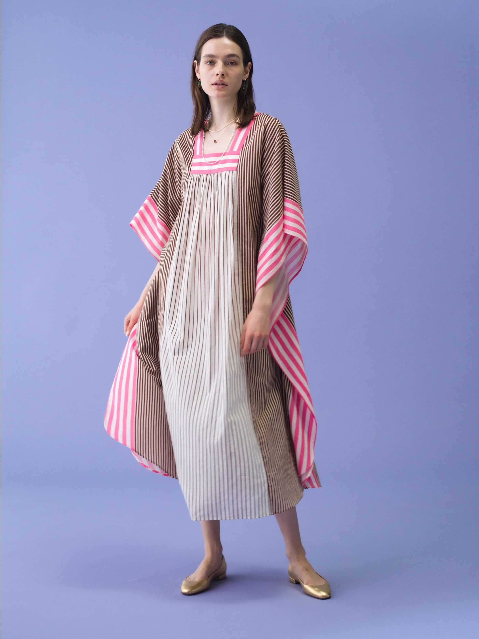 【FUMIE=TANAKA / THE DALLAS】stripes dress