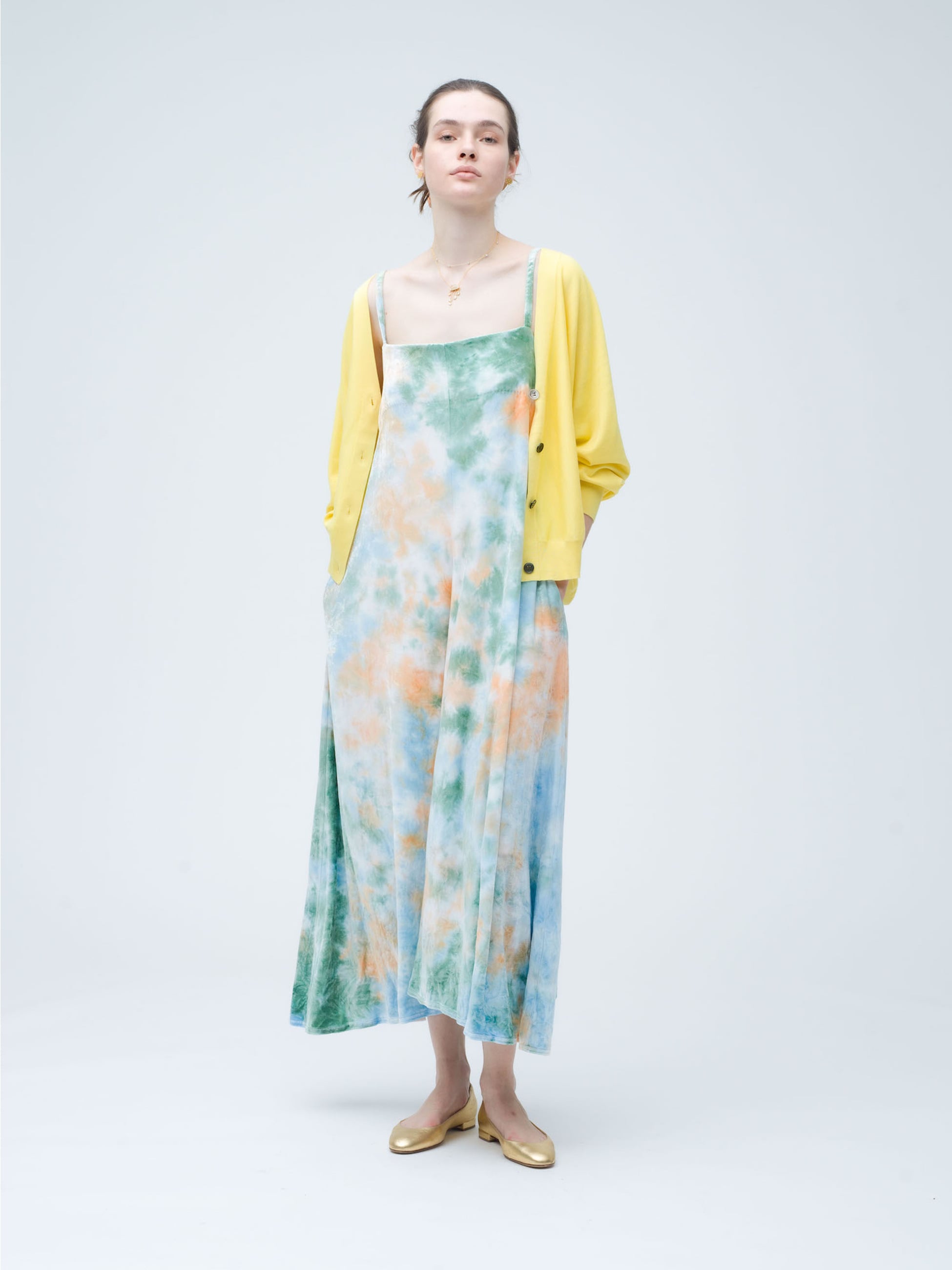 Square Neck Tie Dye Velour Dress｜Ron Herman(ロンハーマン)｜Ron Herman