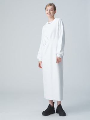 Bare Ponti Dress 詳細画像 white