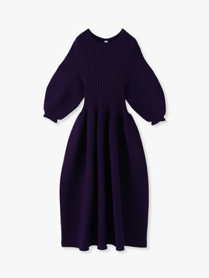 Pottery Long Puff Sleeve Dress (purple)｜CFCL(シーエフシーエル