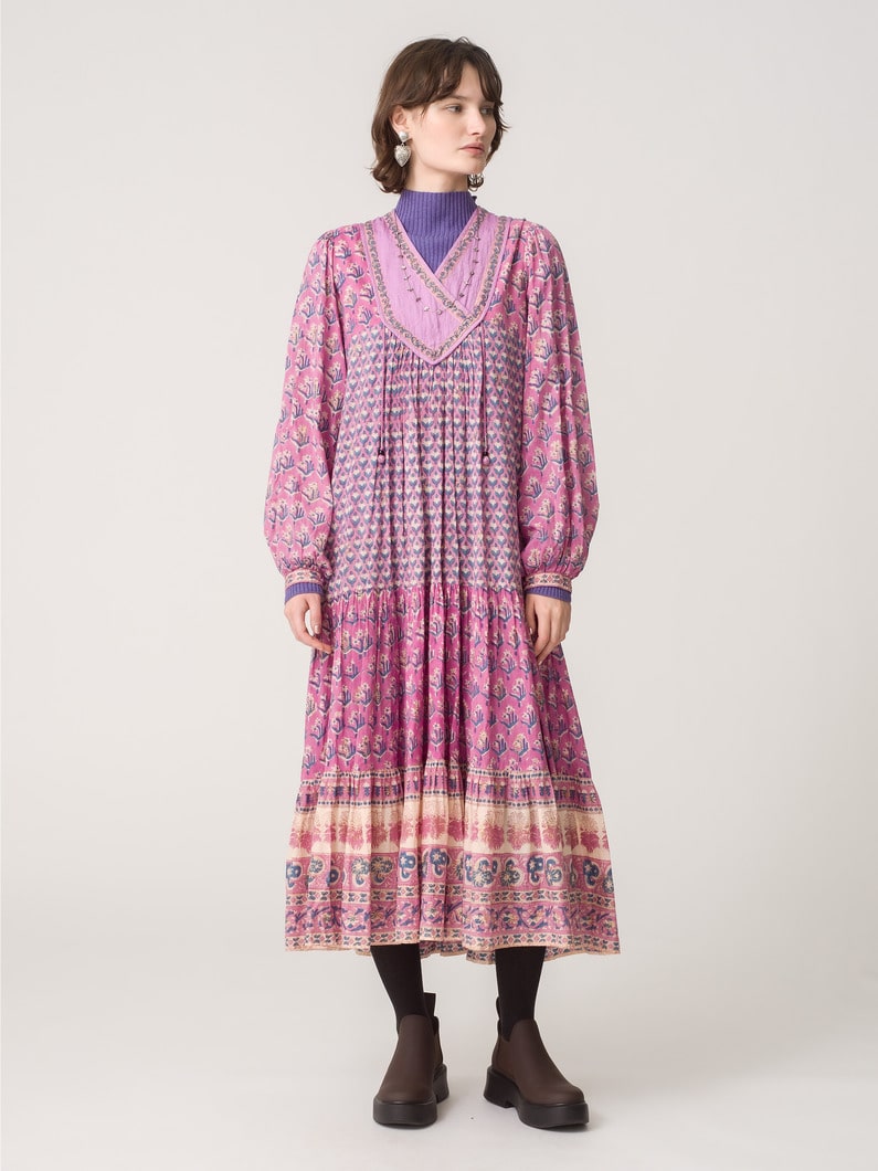 Vintage Block Print Dress｜HANNAH×RHC(ハナ)｜Ron Herman