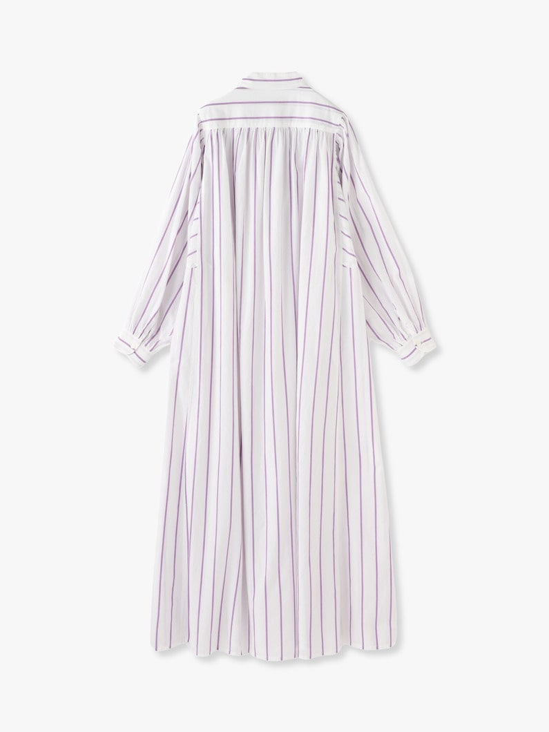 Striped Caftan Dress (purple) 詳細画像 purple 1