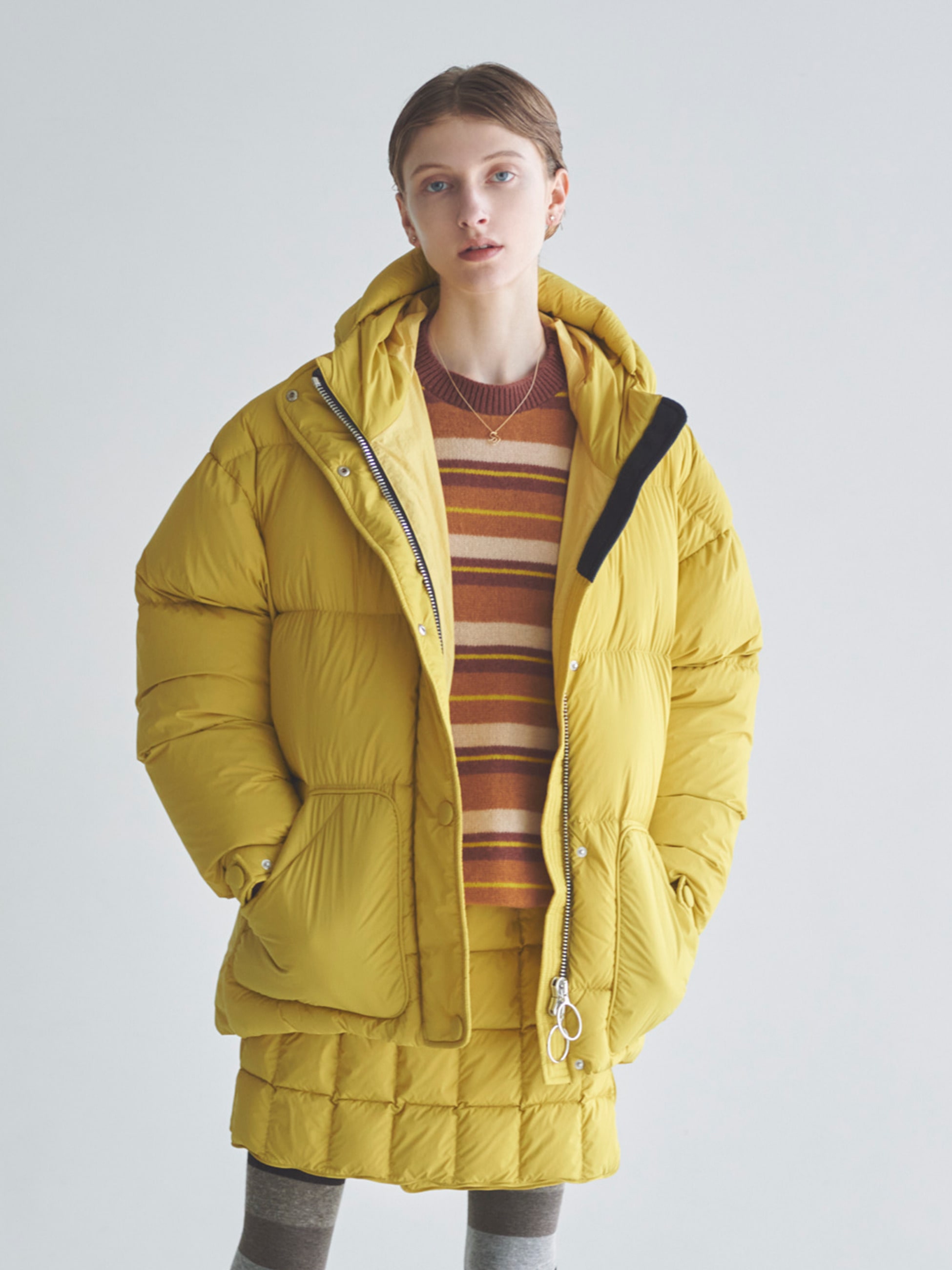 Michlin Down Jacket (yellow)｜ienki ienki(イエンキイエンキ)｜Ron