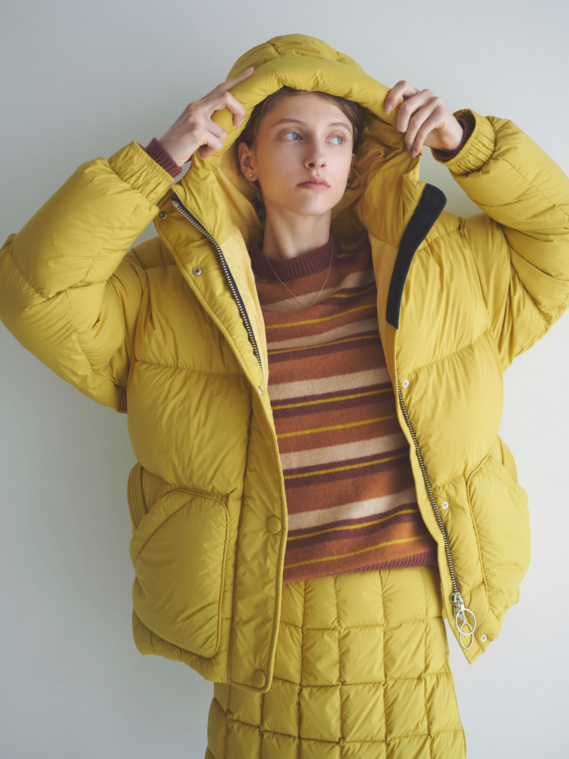 Michlin Down Jacket (yellow)｜ienki ienki(イエンキイエンキ)｜Ron