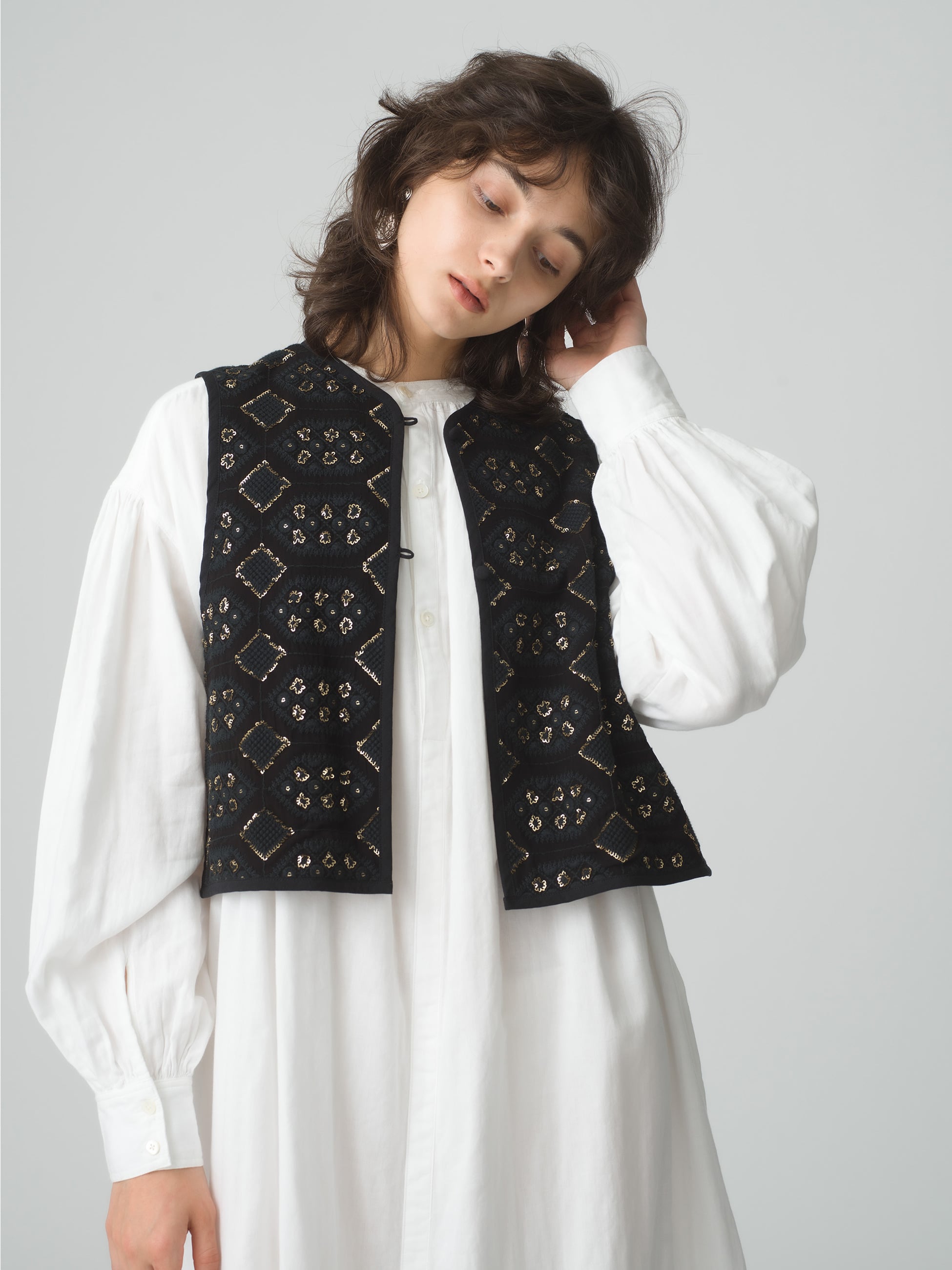 Ron Herman indian embroidery blouse