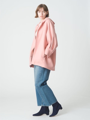 Melton Hoodie Coat (pink)｜mtmodelist(エムティーモデリスト)｜Ron