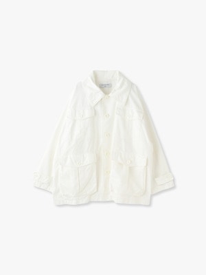 Organic Garment Dyed Jacket 詳細画像 white