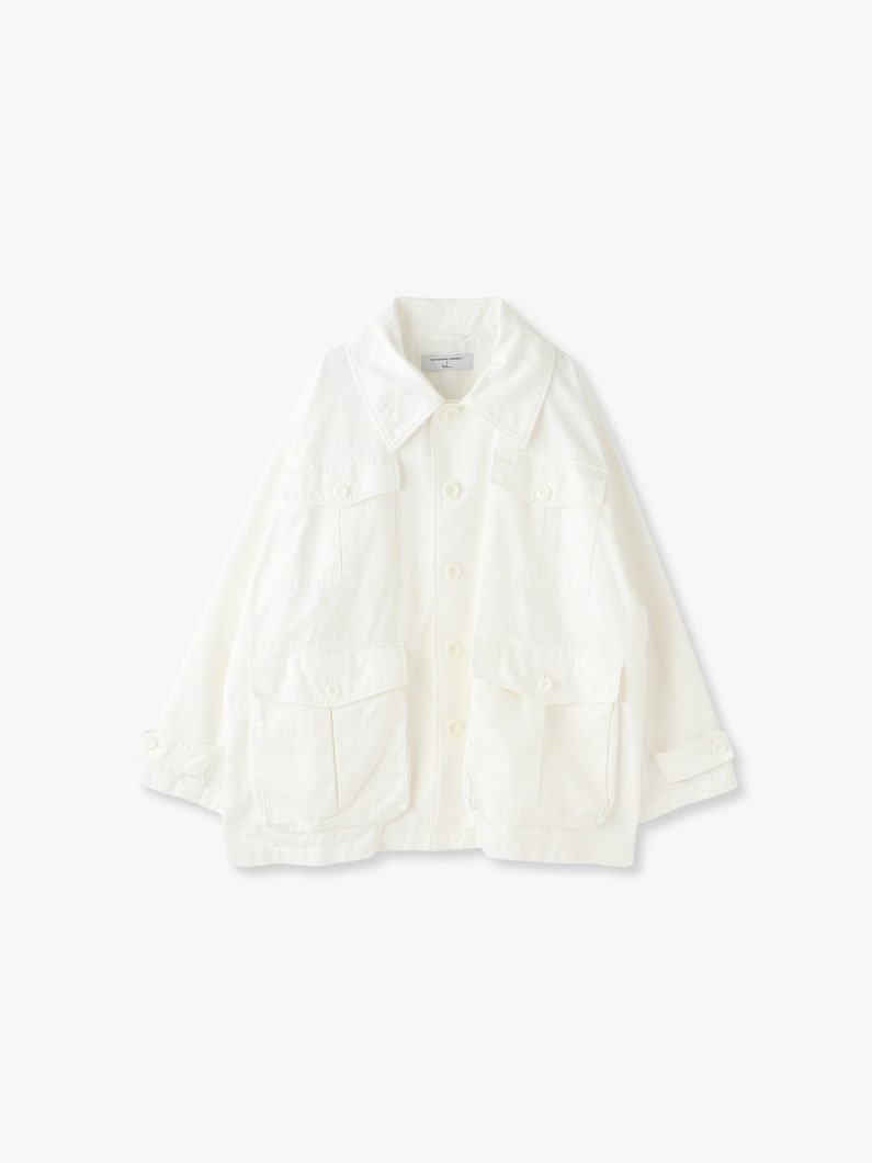 Organic Garment Dyed Jacket 詳細画像 white 1