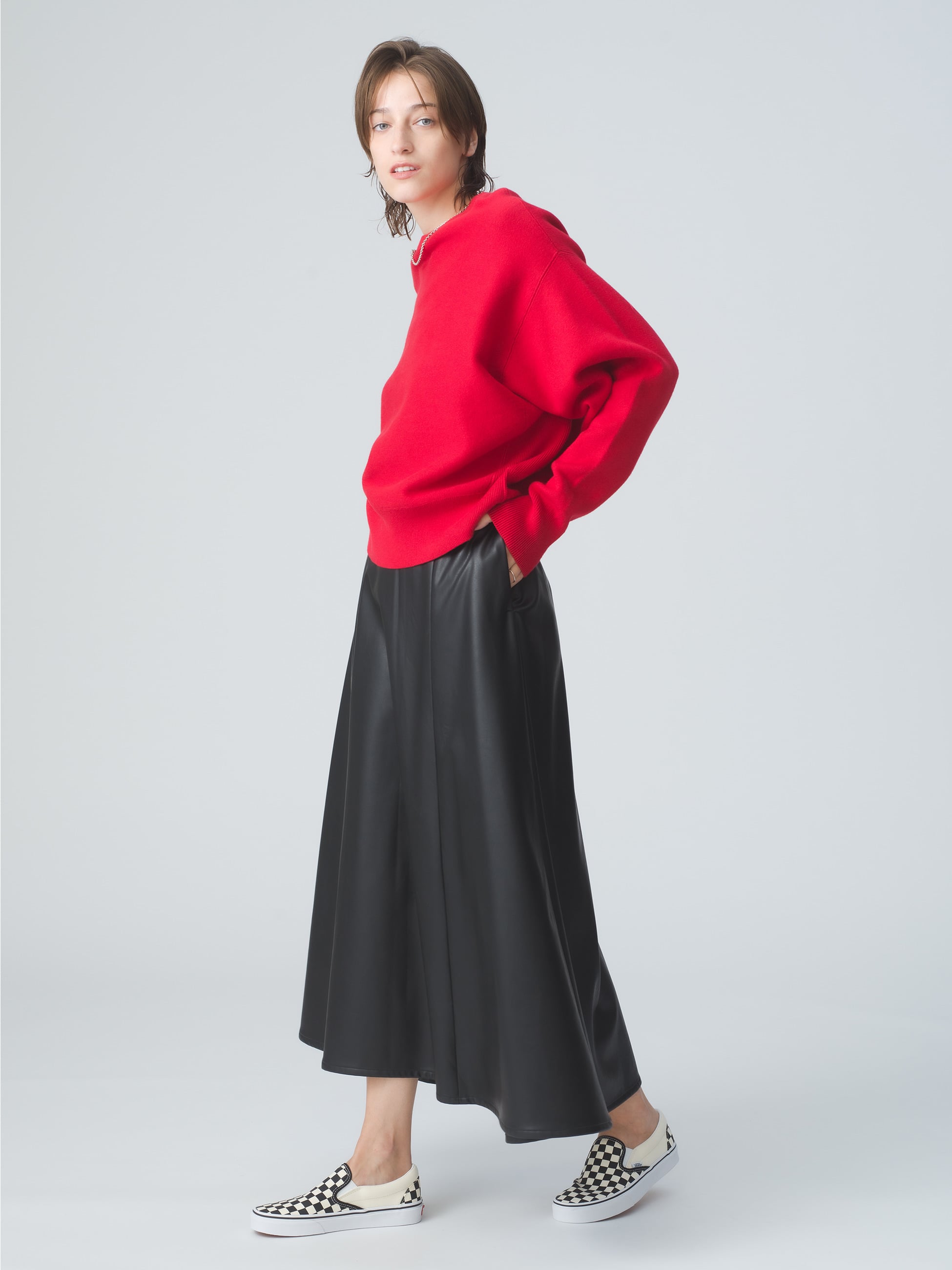 ロンハーマン フェイク レザースカート Faux Leather Skirt-