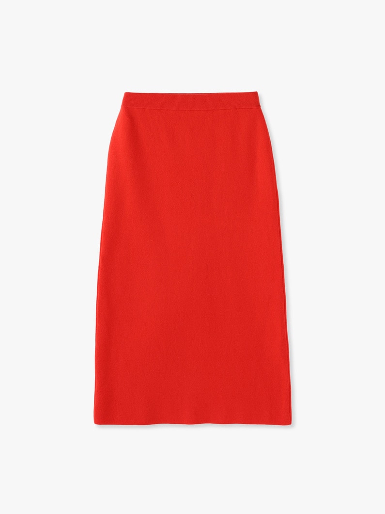 Soft Smooth Knit Skirt 詳細画像 red 4