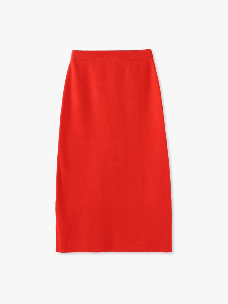 Soft Smooth Knit Skirt 詳細画像 red 3