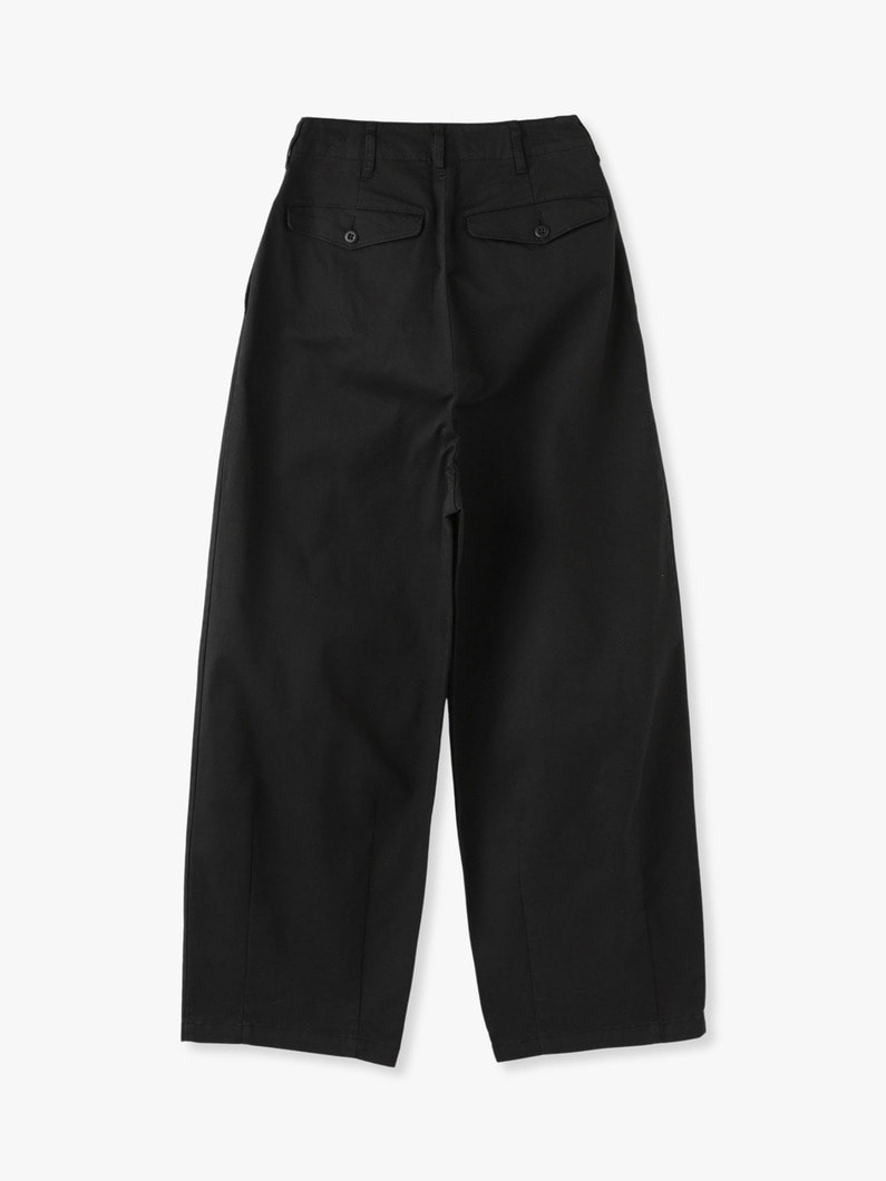 Wide Chino Pants (beige / black) 詳細画像 black 1
