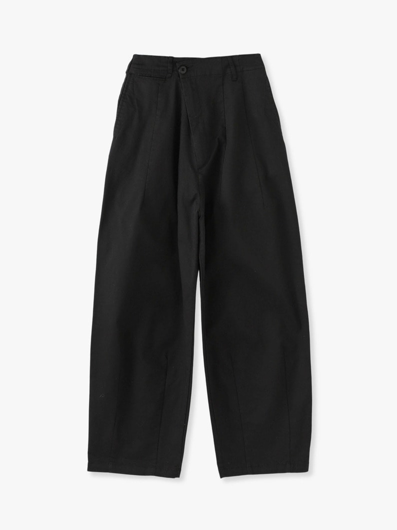 Wide Chino Pants (beige / black) 詳細画像 black 3