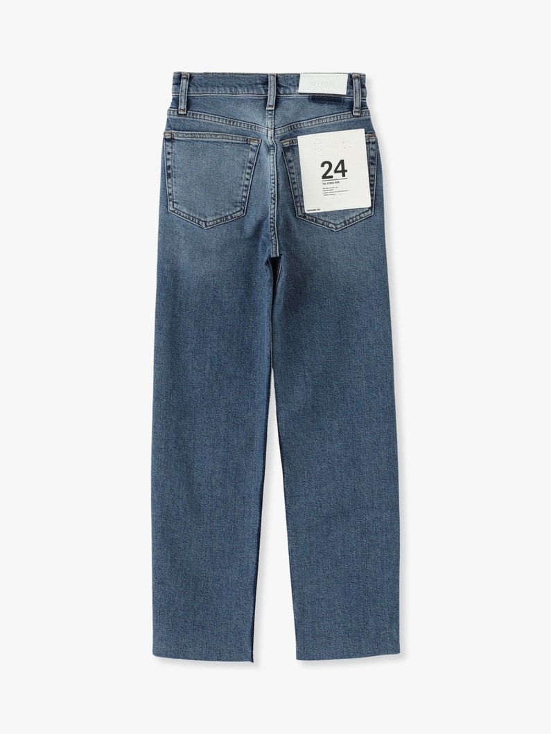 70s Stove Pipe Denim Pants (ivory/indigo)｜RE/DONE(リダン