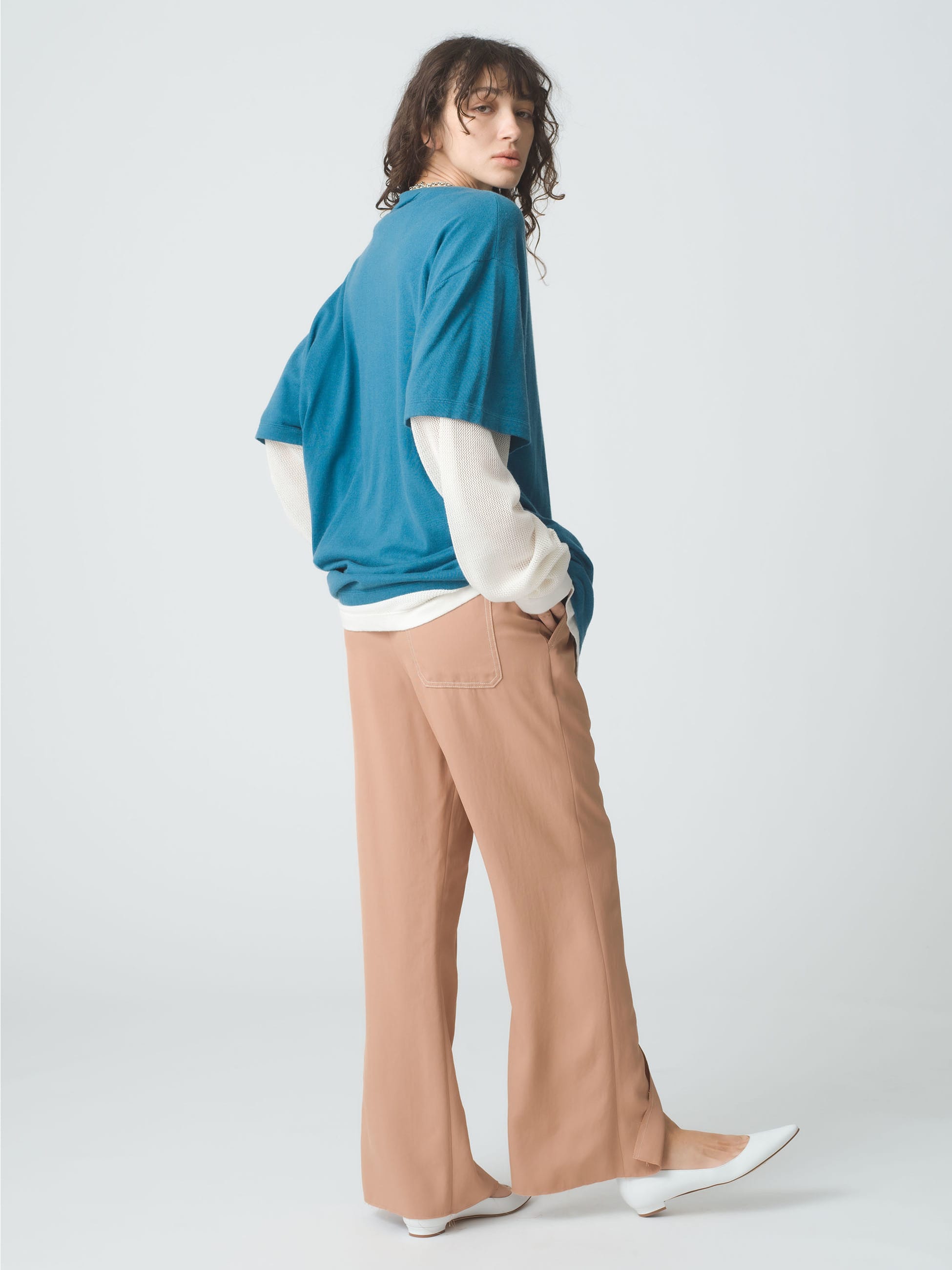 Flare Pants (orange/navy/beige)