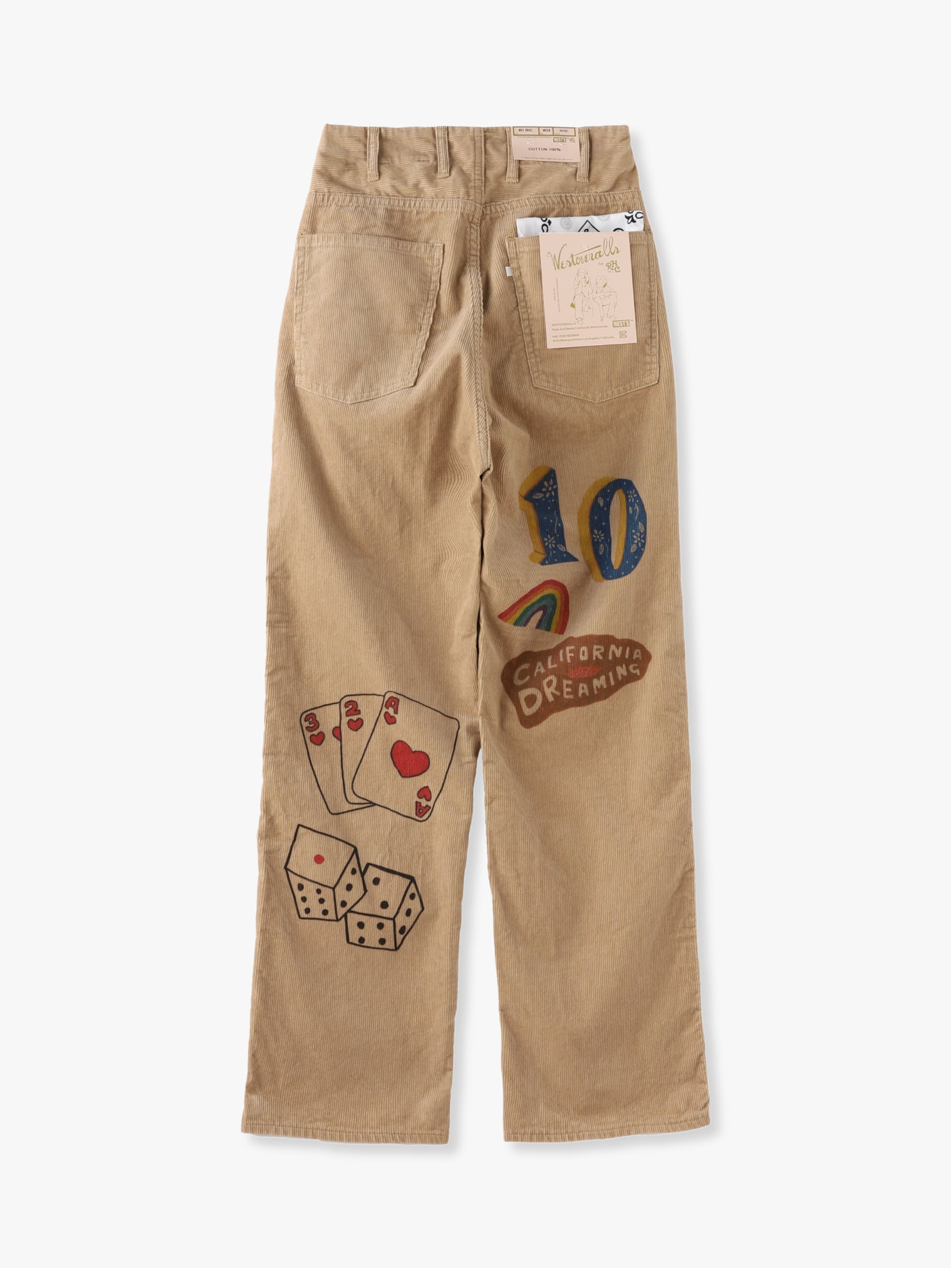 Memorial Print Pants｜WESTOVERALLS(ウエストオーバーオールズ)｜Ron