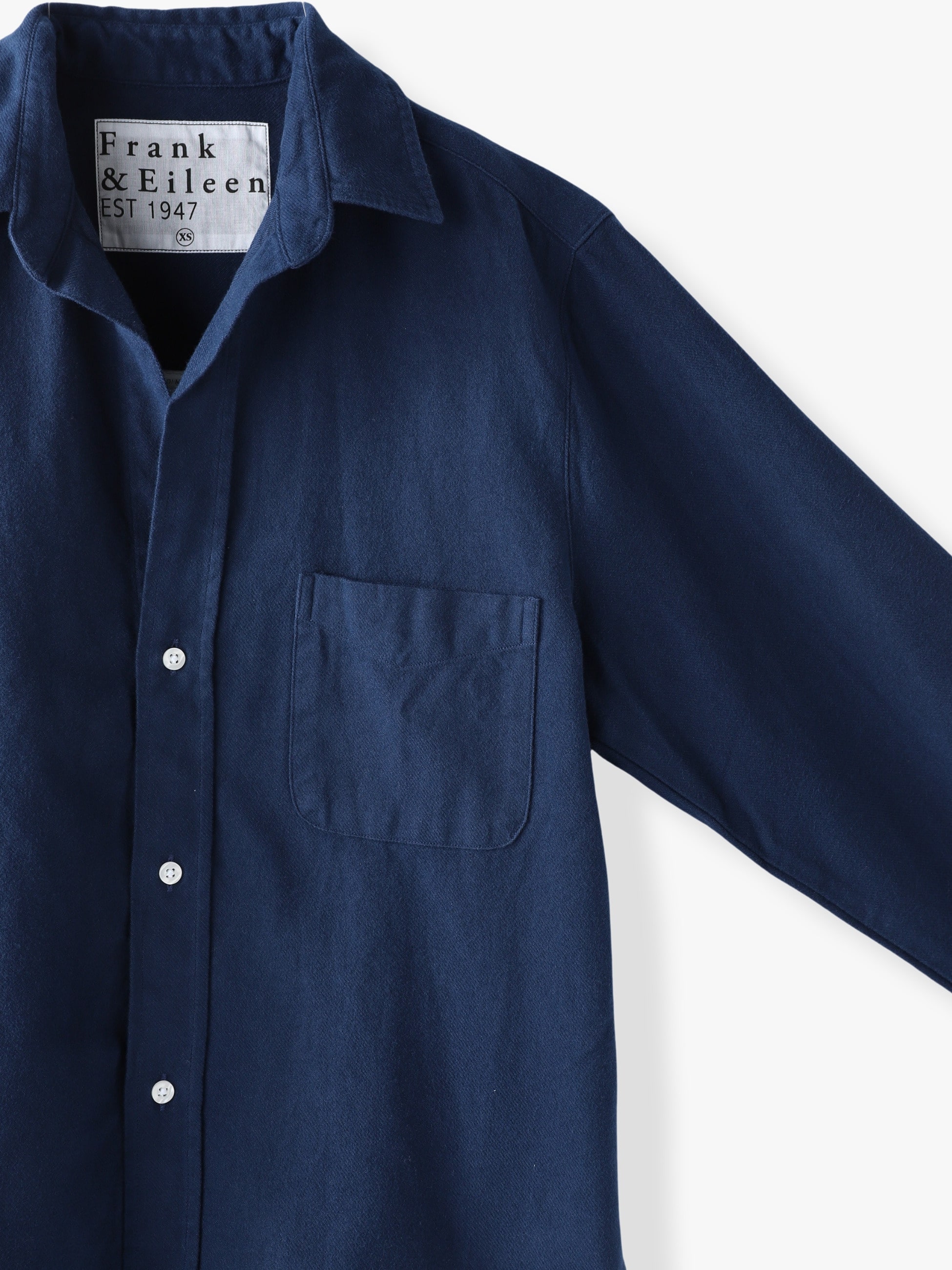 Silvio Cotton Shirt (navy)｜Frank＆Eileen(フランク＆アイリーン