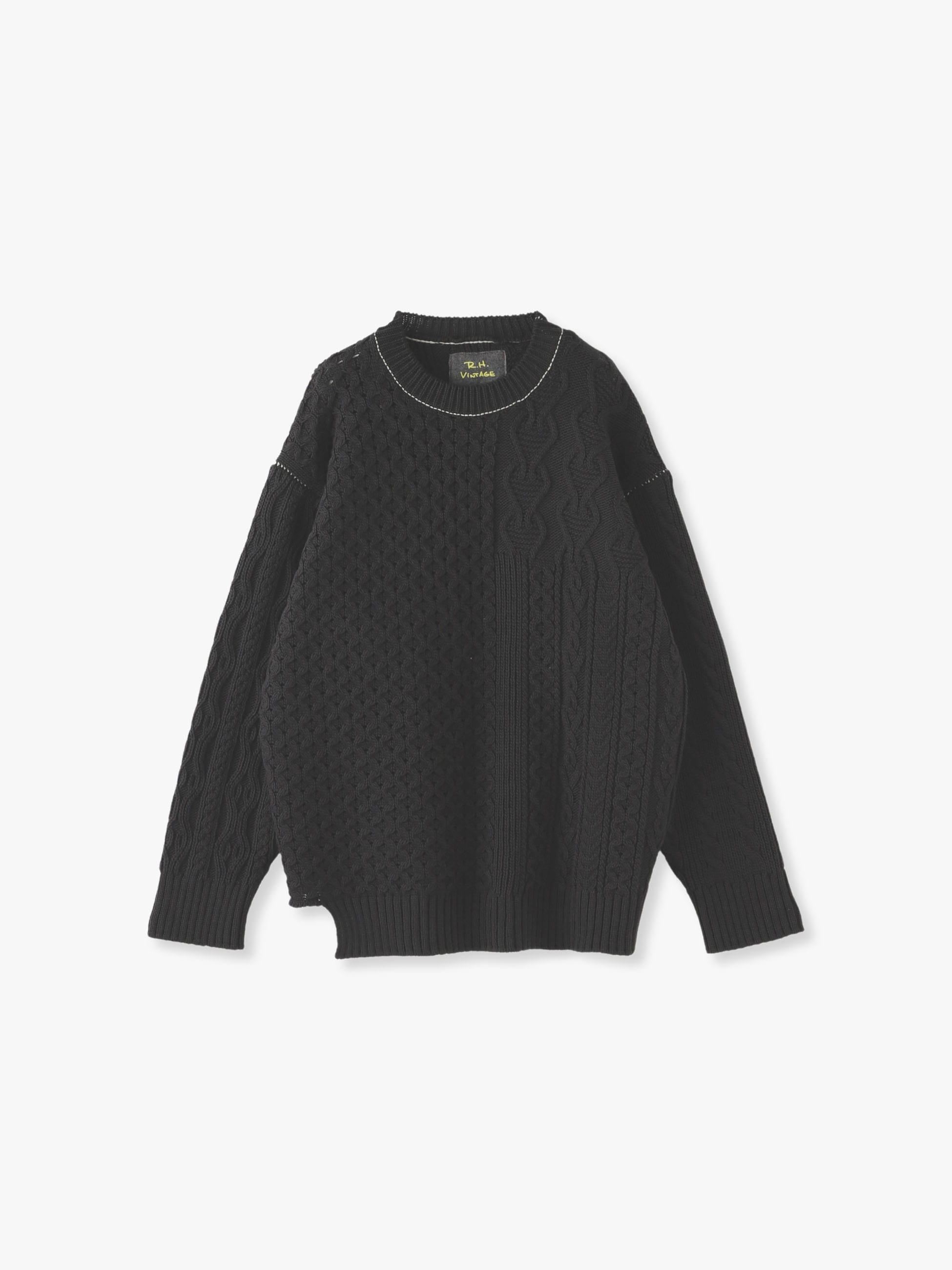 Mix Cable Knit Pullover｜RH Vintage(アールエイチ ヴィンテージ ...