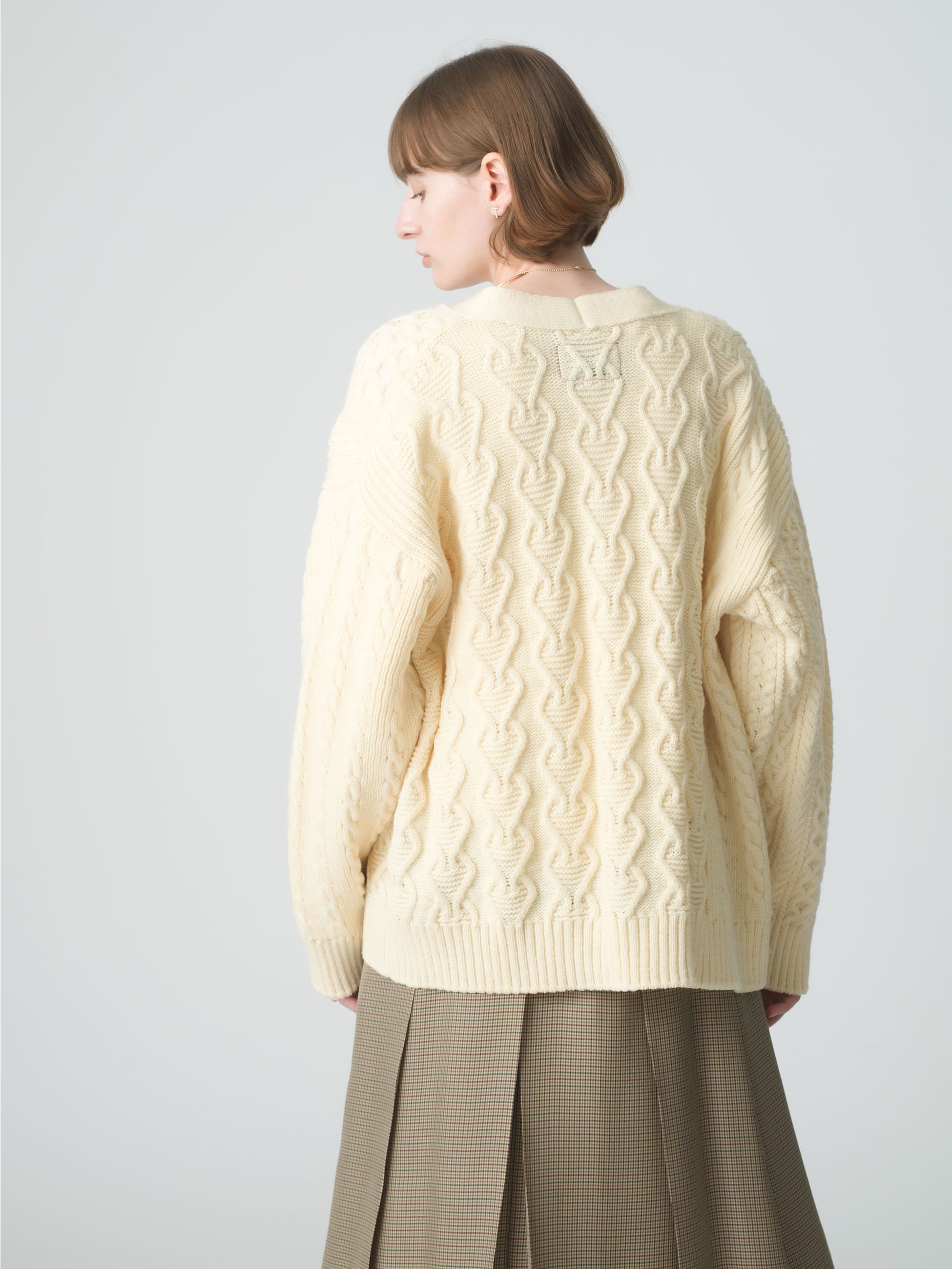 Mix Cable Knit Cardigan｜RH Vintage(アールエイチ ヴィンテージ