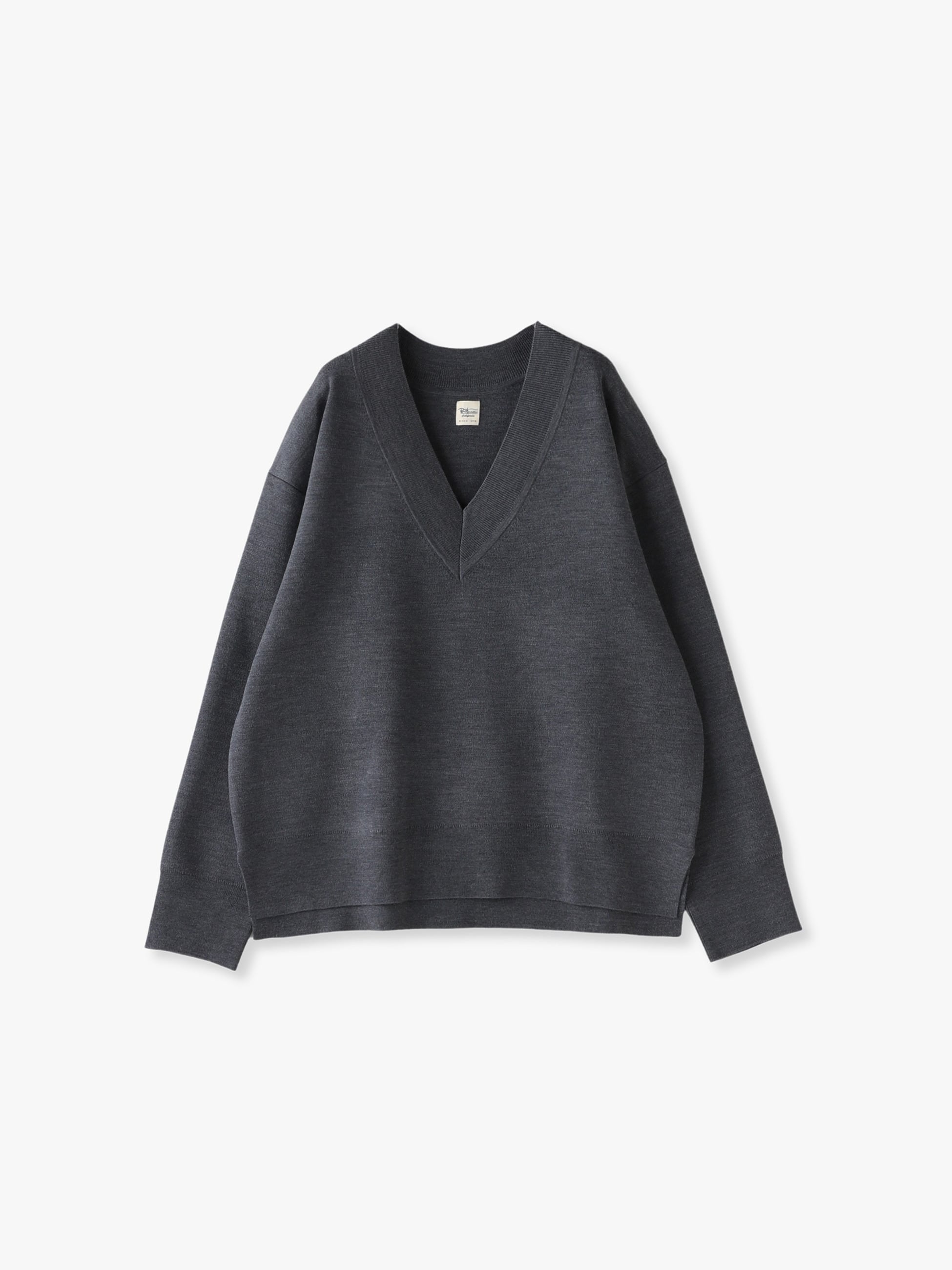 Ron Herman Wool Smooth V Neck Pullover-