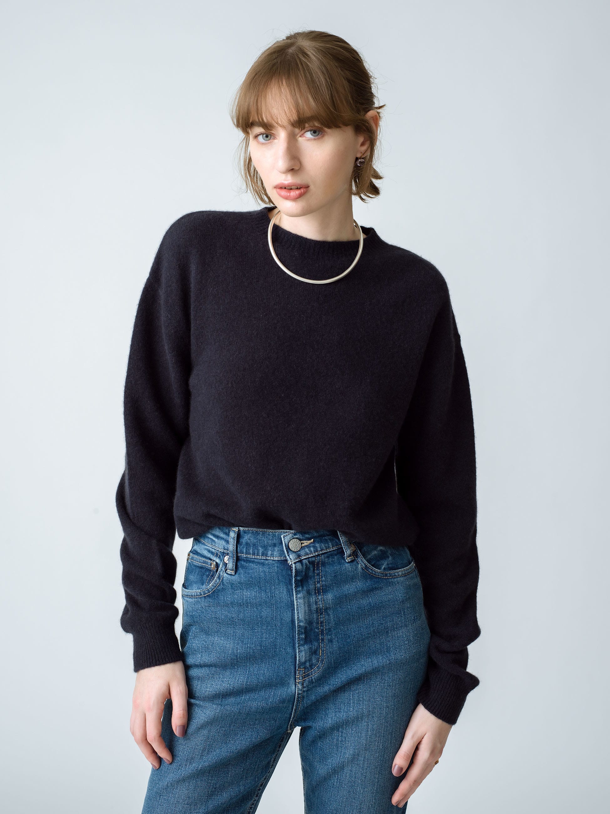Cashmere Crew Neck Knit Pullover｜8100(エイティワンハンドレッド