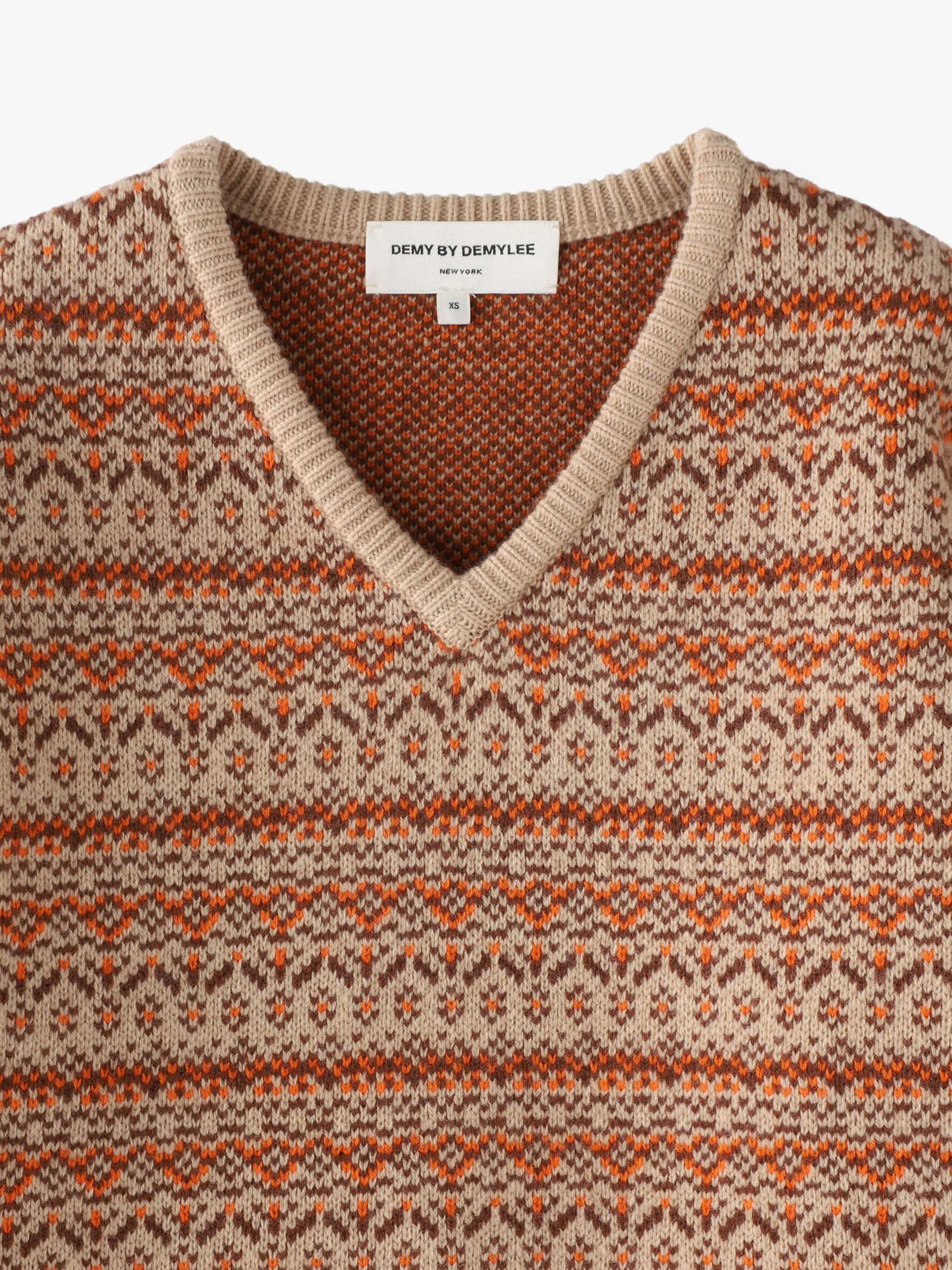 Midori Fair Isle Pattern Knit Pullover｜DEMY BY DEMYLEE(デミー ...