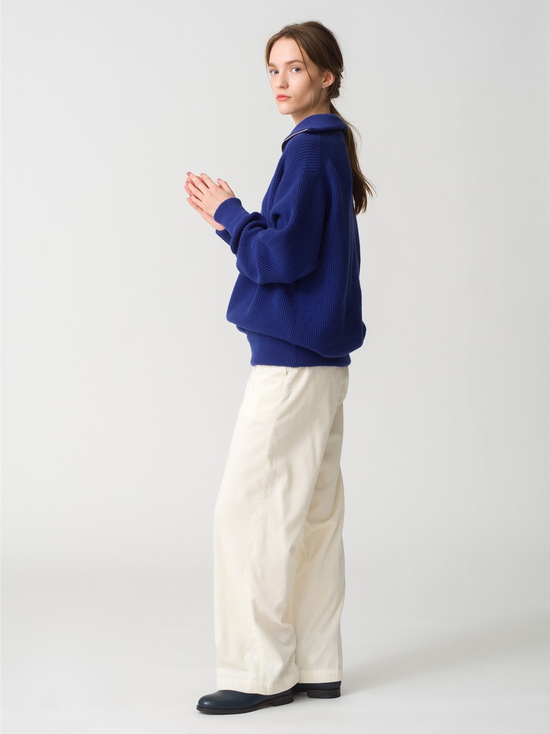 Half Zip Knit Pullover 詳細画像 royal blue 3