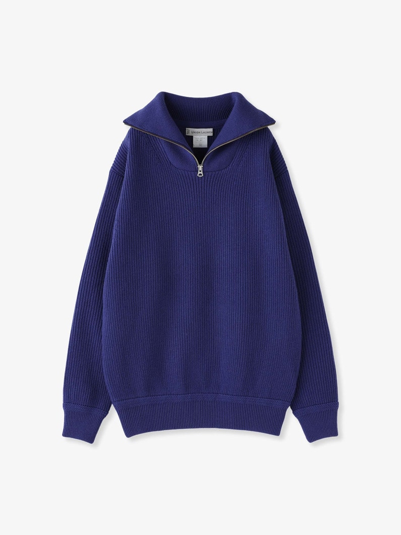 Half Zip Knit Pullover 詳細画像 royal blue 4