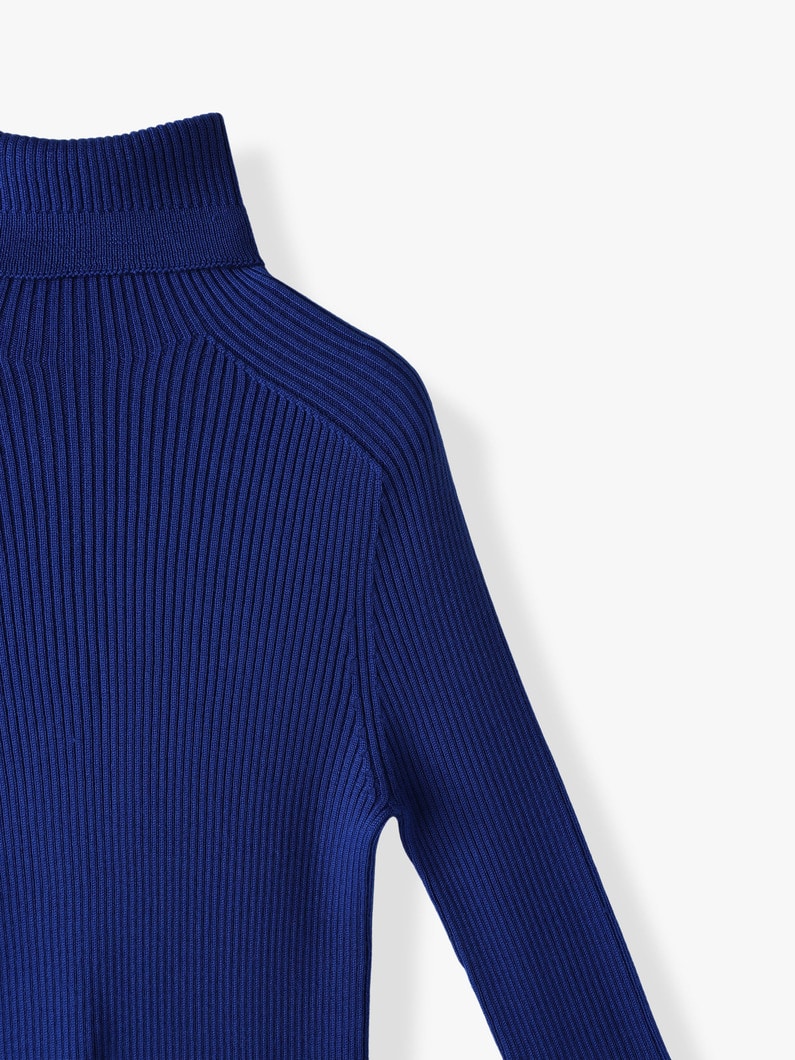 Wholegarment Turtle Neck Top【ニット】 詳細画像 royal blue 4