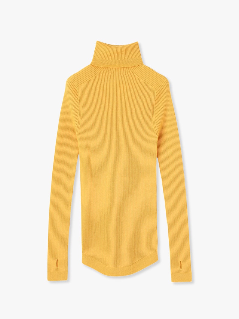 Wholegarment Turtle Neck Top【ニット】 詳細画像 yellow