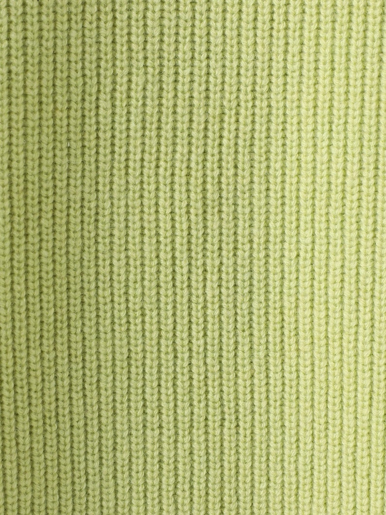 Half Zip Knit Pullover (red / light green) 詳細画像 light green 3