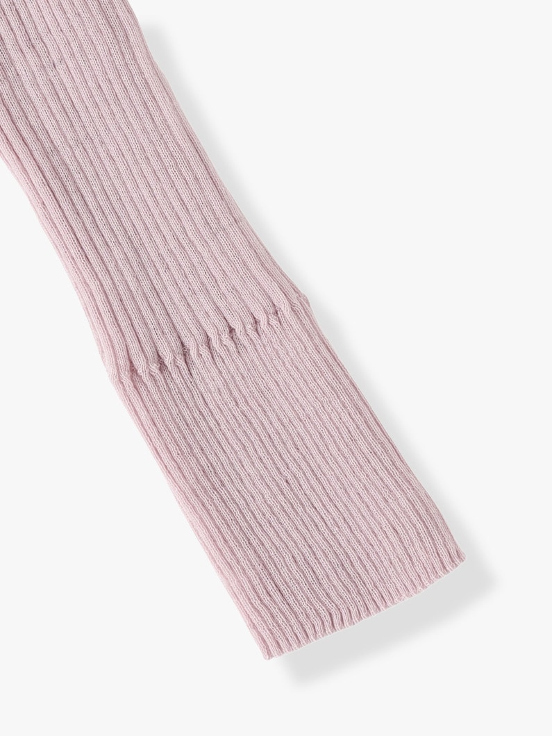 High Gauge Sheer Rib Knit Top (light pink/red) 詳細画像 light pink 5