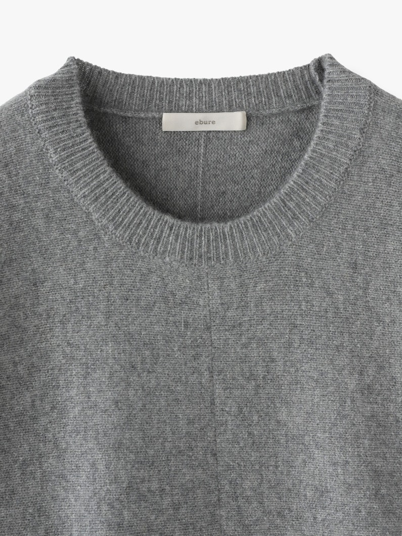 Eco Cashmere High Gauge Knit Pullover 詳細画像 top gray 4
