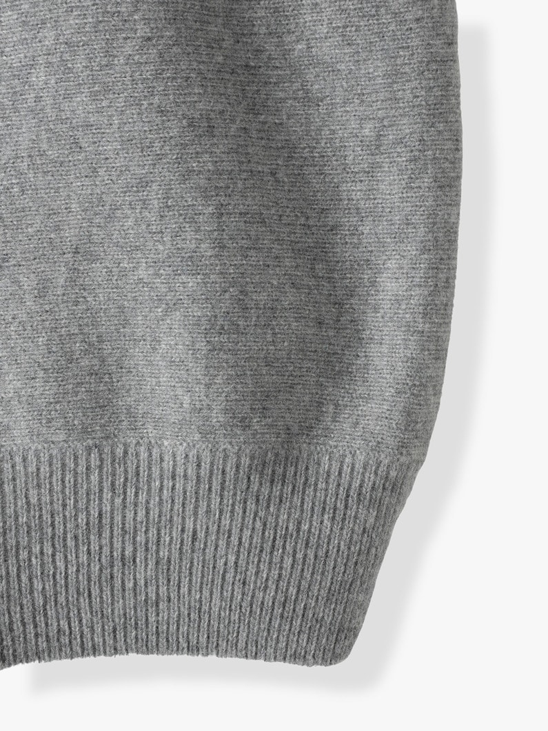 Eco Cashmere High Gauge Knit Pullover 詳細画像 top gray 7