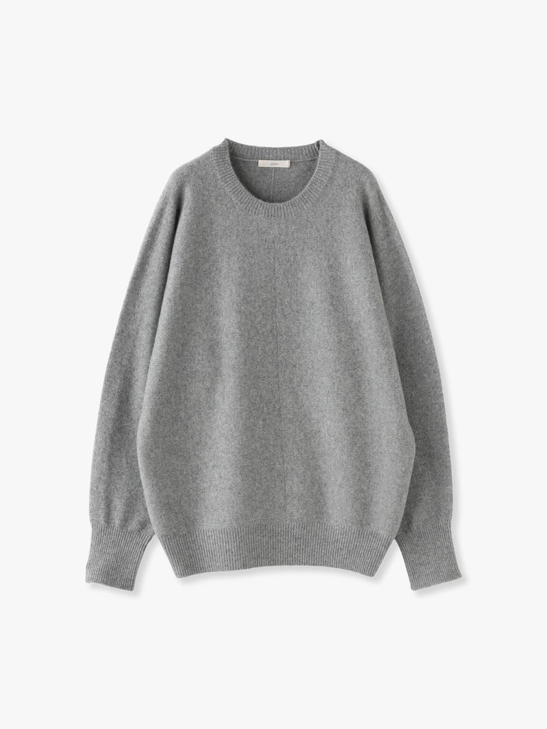 Eco Cashmere High Gauge Knit Pullover 詳細画像 top gray 2