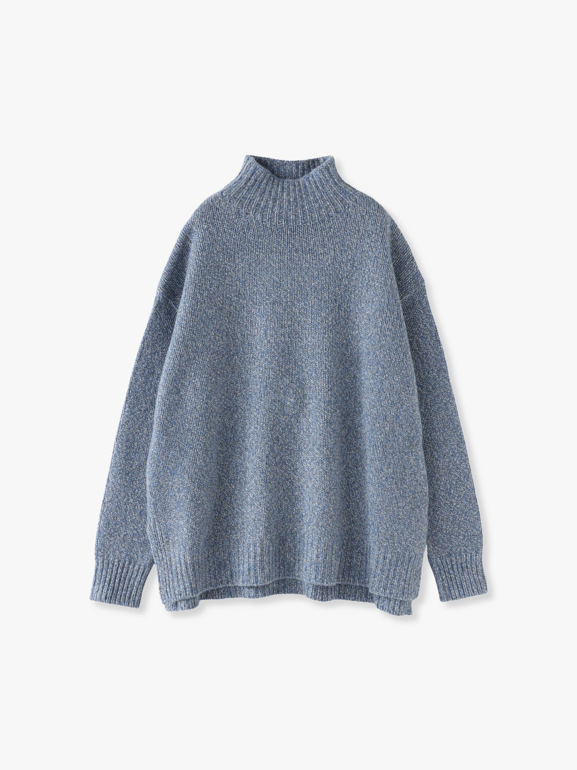 Eco Cashmere Low Gauge Turtle Neck Knit Pullover｜ebure(エブール