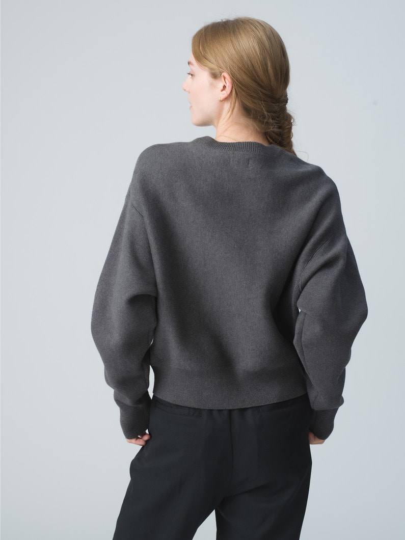 Cotton Cashmere Pullover 詳細画像 charcoal gray 3