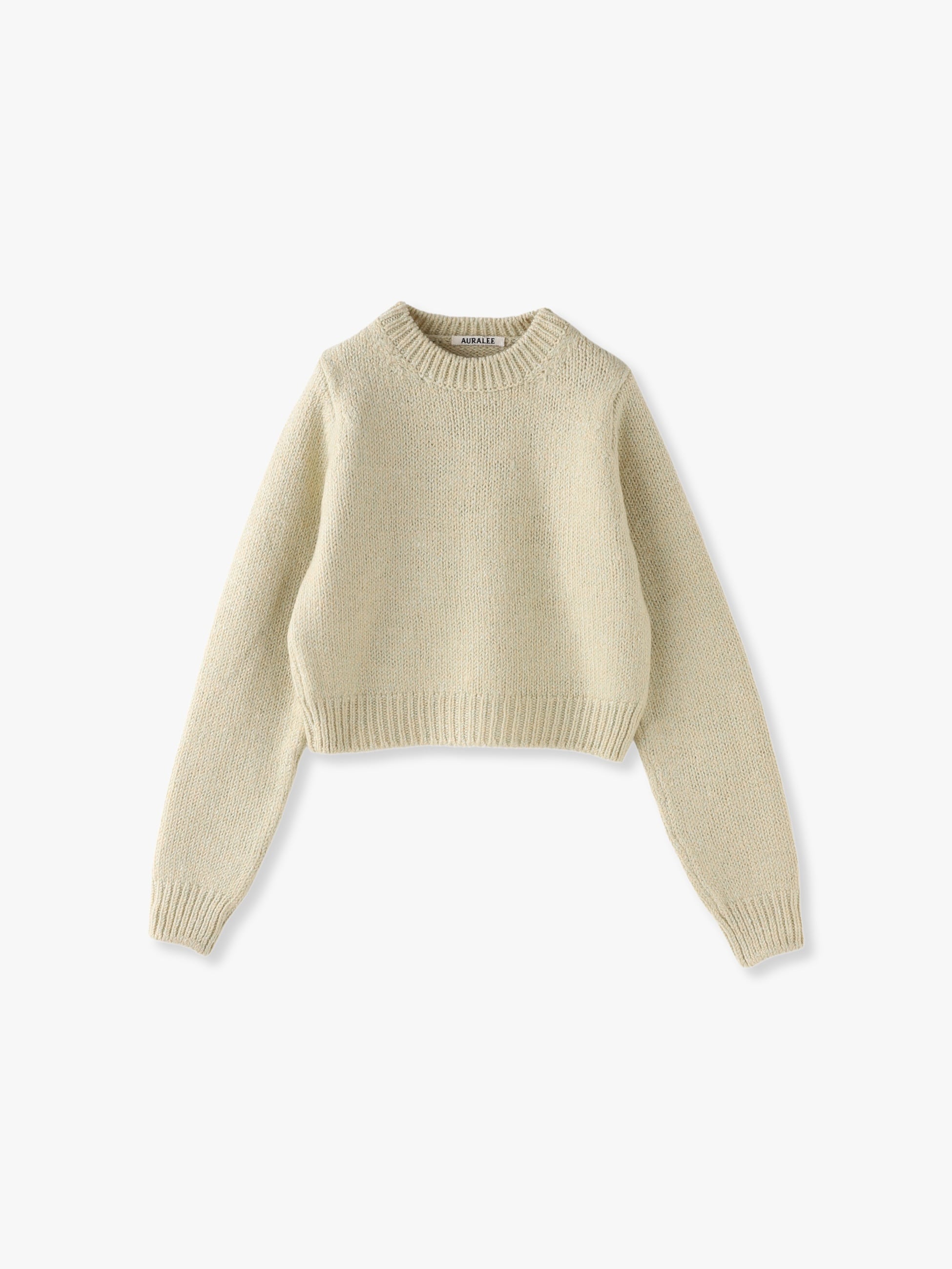 AURALEE オーラリー SILK WOOL CAMEL MIX KNIT P/O シルクウール