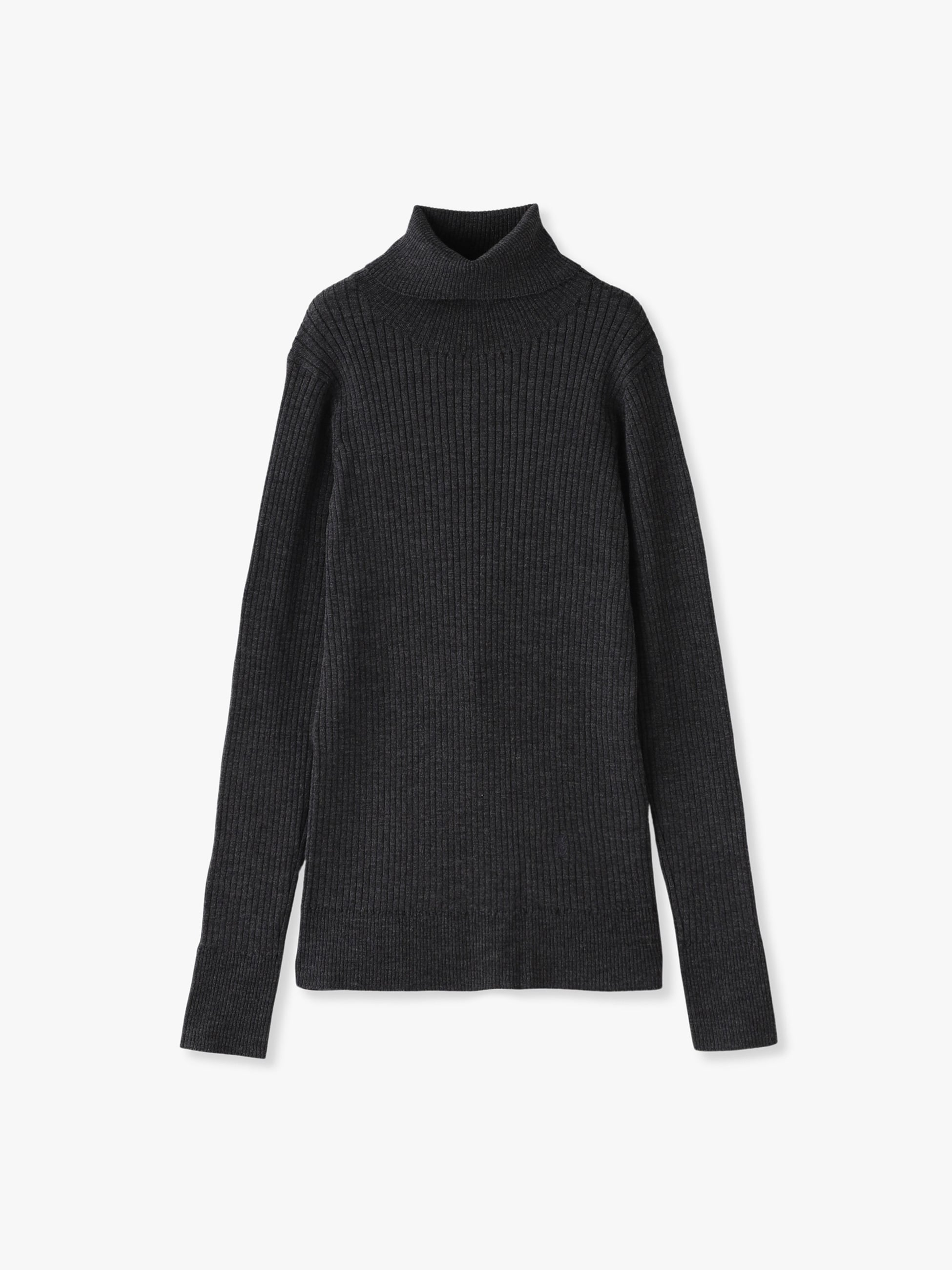 Clear Wool High Gauge Turtle Neck Knit Top｜ebure(エブール)｜Ron